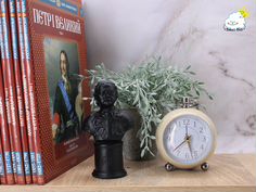Статуэтка бюст Петр Первый, 13,5 см, черный матовы